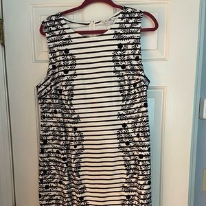 NWOT Boden Dress with navy floral pattern